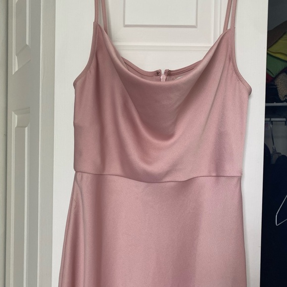 WORN ONCE. Elegant Pink Maxi Dress - Picture 2 of 10